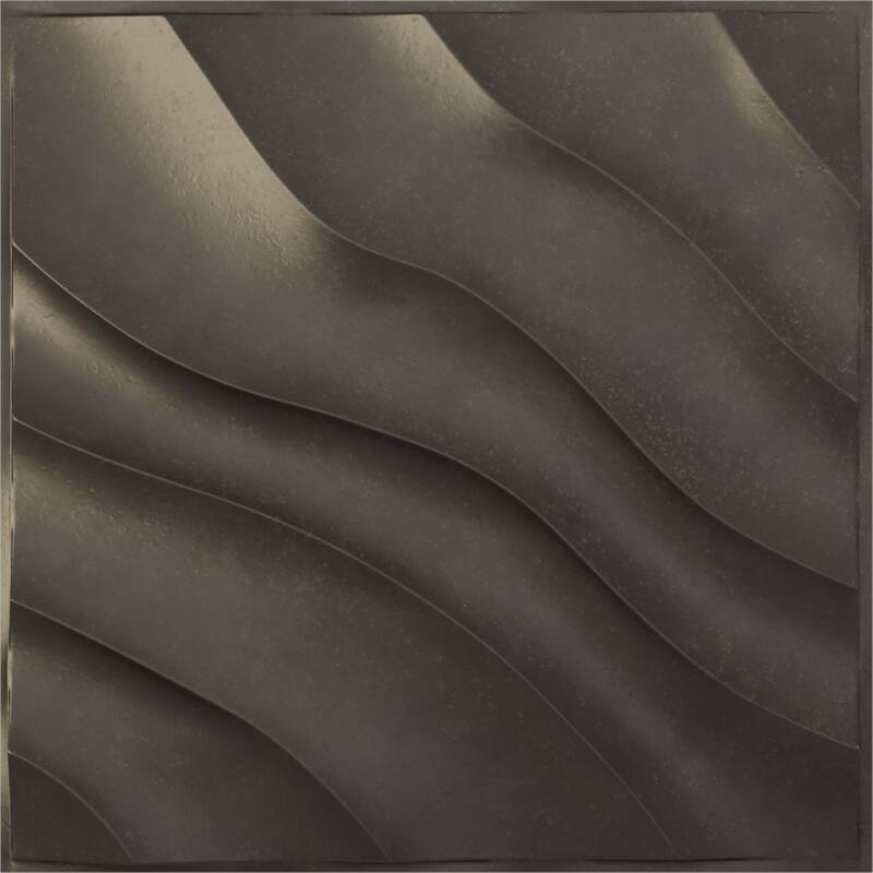 19 5/8"W x 19 5/8"H Modern Wave EnduraWall Decorative 3D Wall Panel