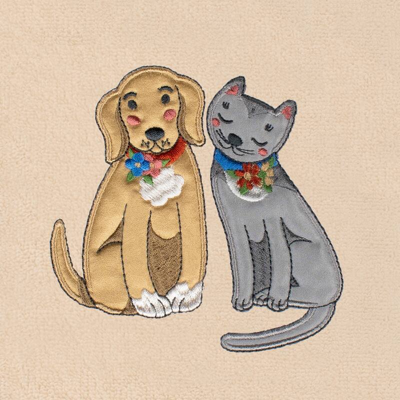 Authentic Hotel and Spa Spring Dog & Cat Turkish Cotton Hand Towels (Set of 2)