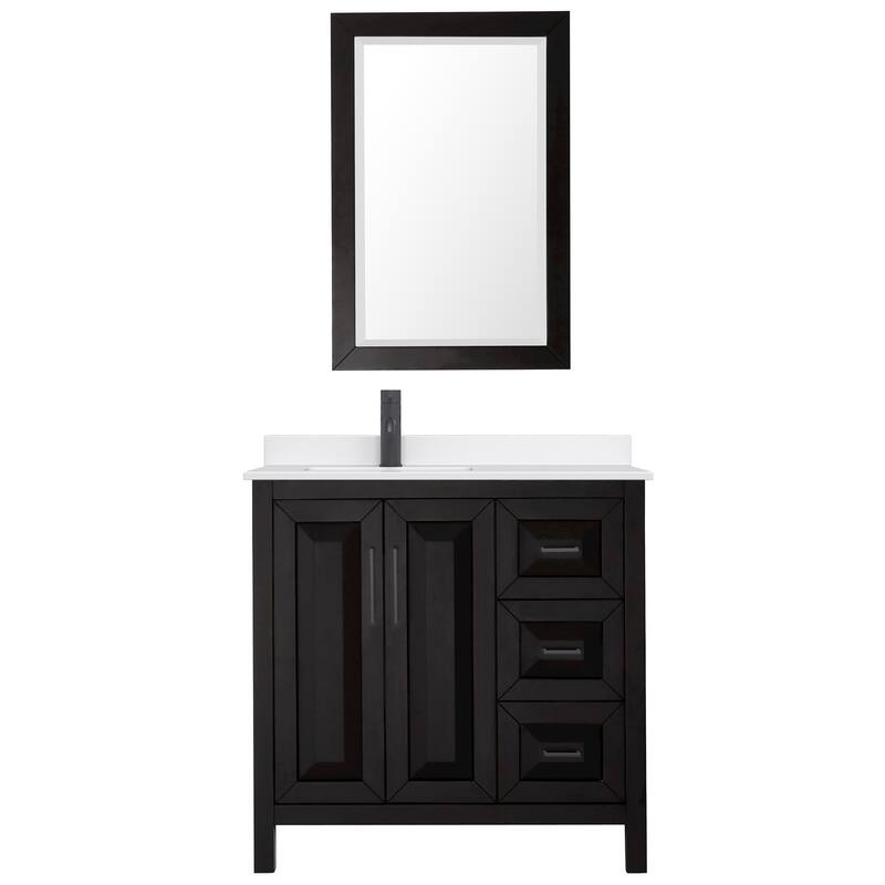 Wyndham Collection WCV252536S-QTZ-UNSM24 Daria 36" Free Standing