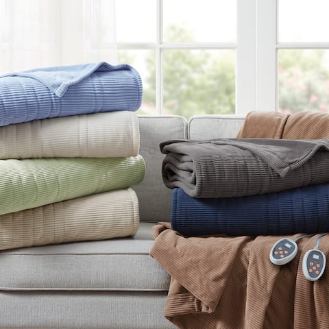 Beautyrest Electric Micro Fleece Heated Blanket