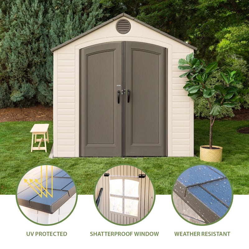 Lifetime 8' x 12.5' Outdoor Storage Shed