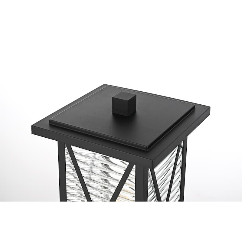 Kensington 16 inch Outdoor Post light in Black - 16"