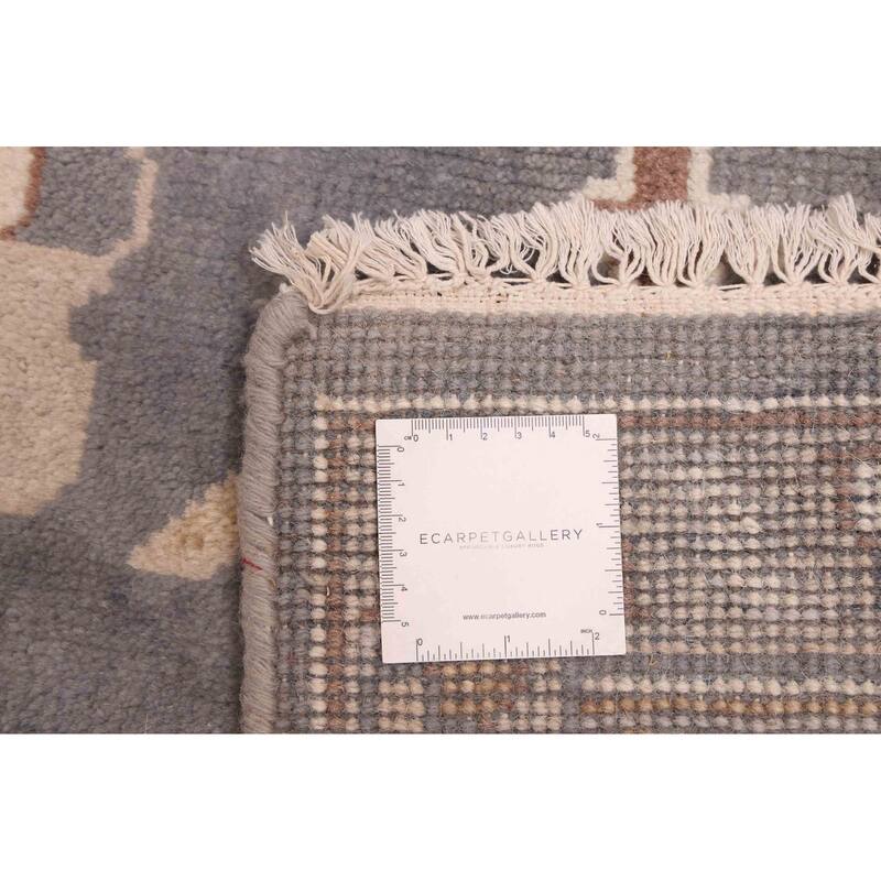 ECARPETGALLERY Hand-knotted Royal Oushak Dark Grey Wool Rug - 8'2 x 10'0