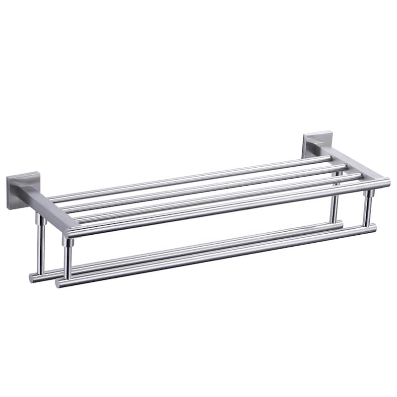 Two Towel Holders Wall mounted Towel Rack - Brushed Nickel