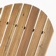 preview thumbnail 10 of 23, Hanlee Acacia Wood Folding Adirondack Chair by Christopher Knight Home - 29.50" W x 35.75" D x 34.25" H