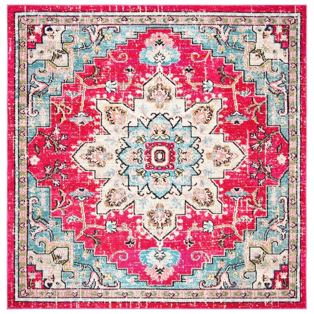 SAFAVIEH Madison Katelijne Boho Medallion Distressed Rug