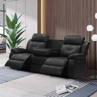 Manual Reclining Sofa Middle Backrest of 3-Seater is Flipped - Bed Bath ...
