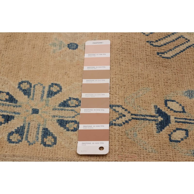 ECARPETGALLERY Hand-knotted Finest Ghazni Tan Wool Rug - 8'10 x 12'1