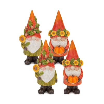 Fall Gnome Figurine (Set of 4)