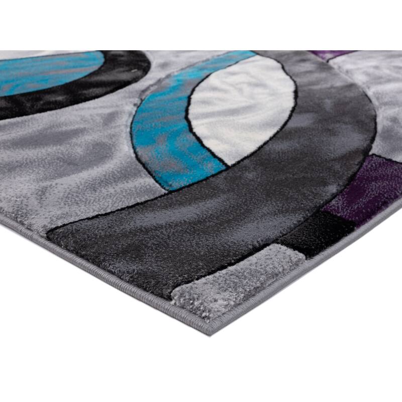 Orelsi Collection Abstract Area Rug