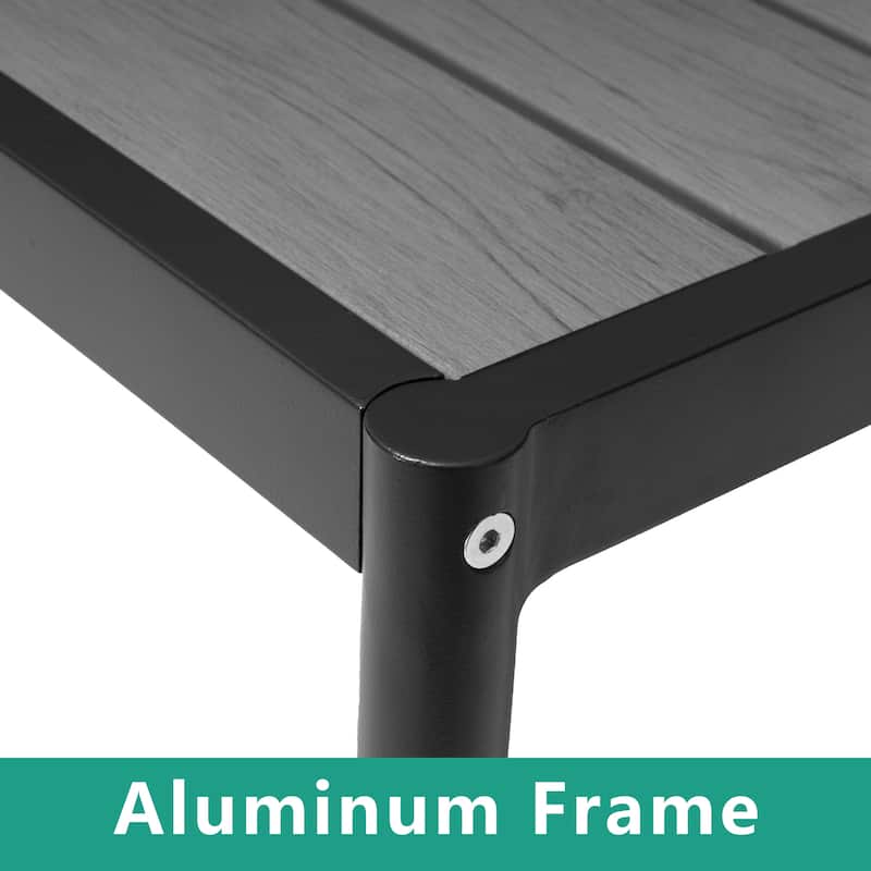 VredHom Outdoor Patio Aluminum Stackable Dining Chairs with Armrest