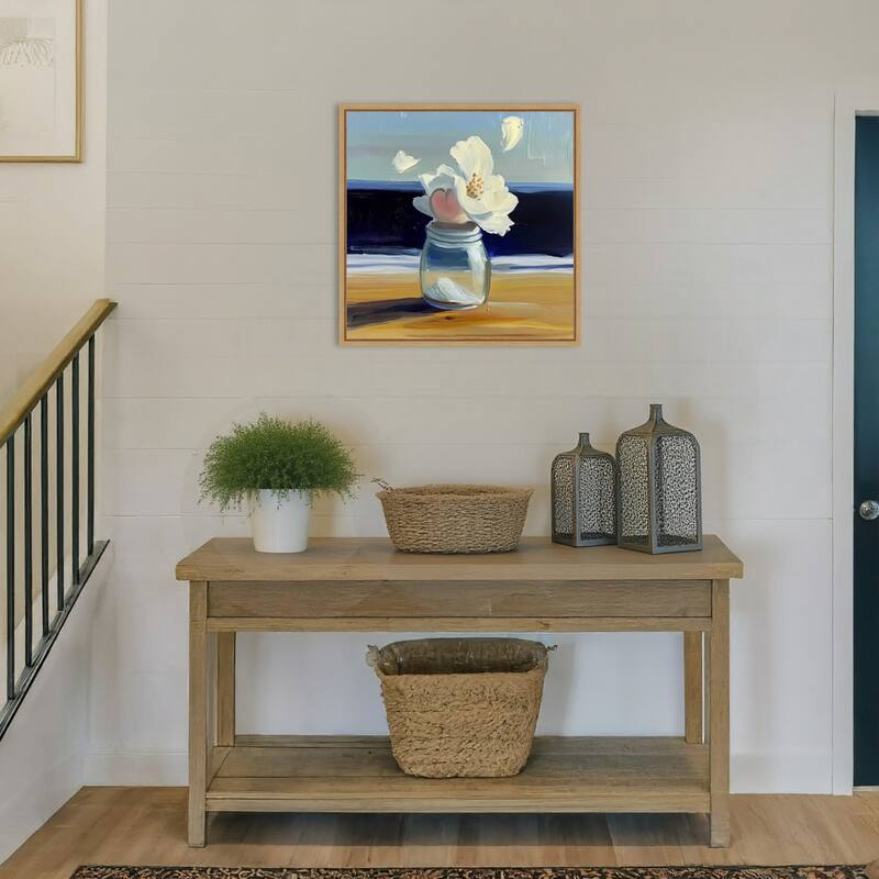 Heart In a Jar by Elena Avanesova Framed Canvas Wall Art Print