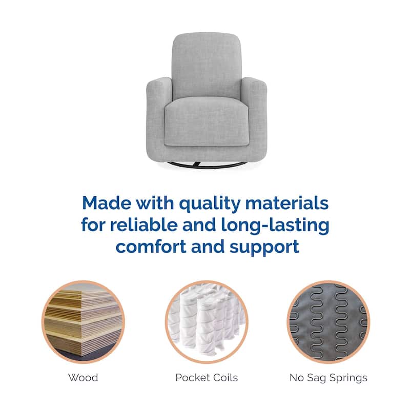 Baby Relax Step Swivel Nursery Chair with USB Charger