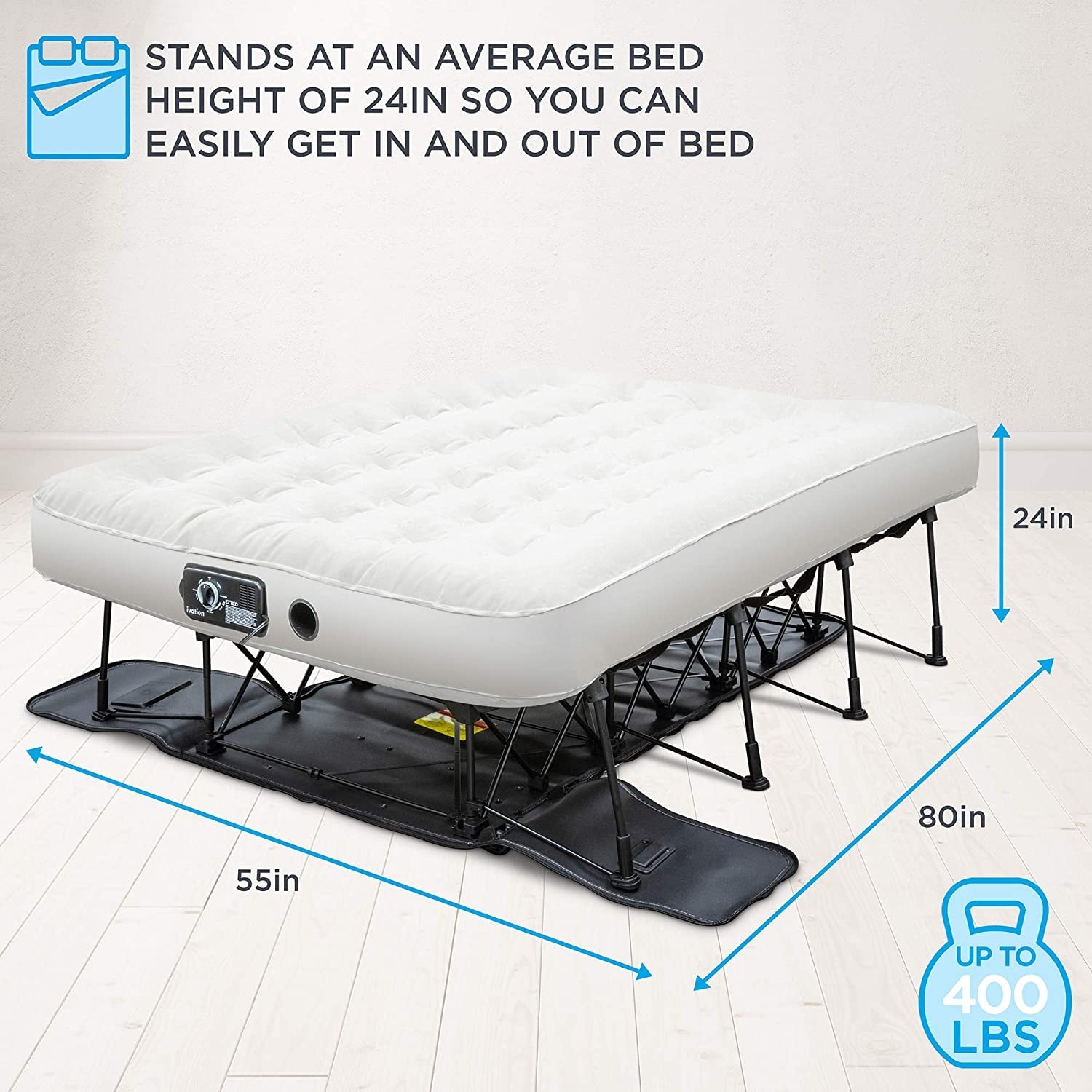 Self inflating air mattress with frame new arrivals