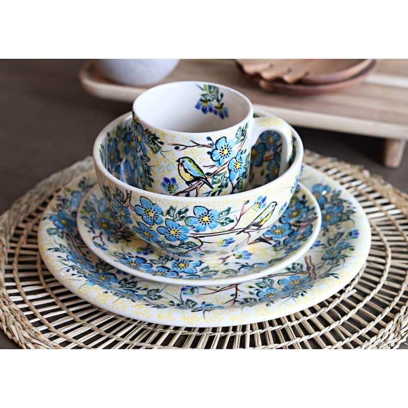 Blue Rose Polish Pottery Vena Mug