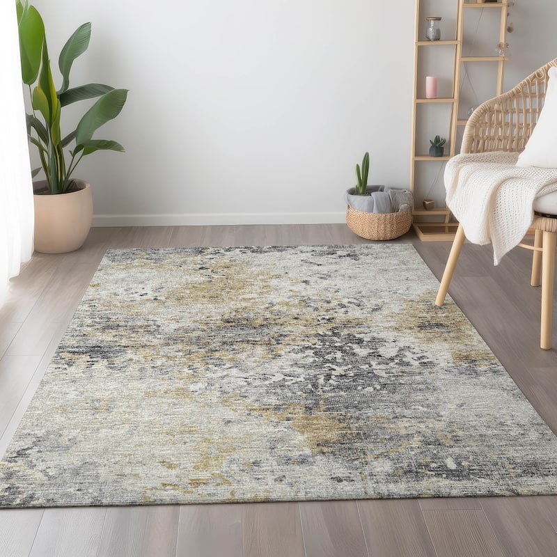 Premium Washable Super Soft Abstract Ombre Mayfield Rug - Moody - 5' x 7' 6" - Rectangle