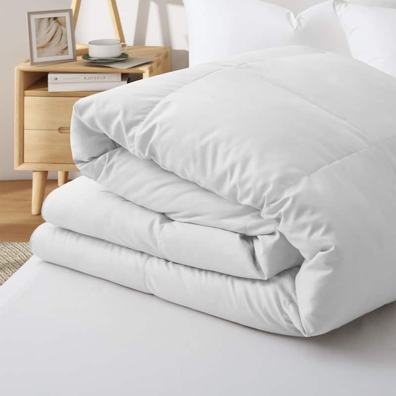 Lightweight Summer Flroal & Solid Printed Goose Feather Down Comforter Duvet Insert