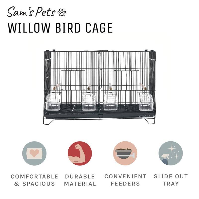 Willow 24'' Bird Cage In Black
