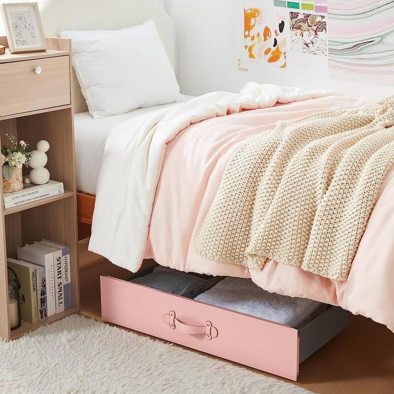 Texture® Brand - Rolling Under Bed Storage Drawer by DormCo