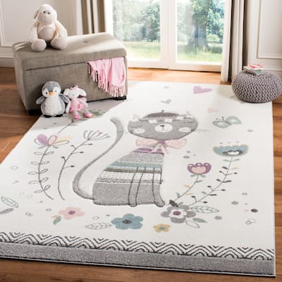 SAFAVIEH Carousel Kids Donika Parisian Cat Rug