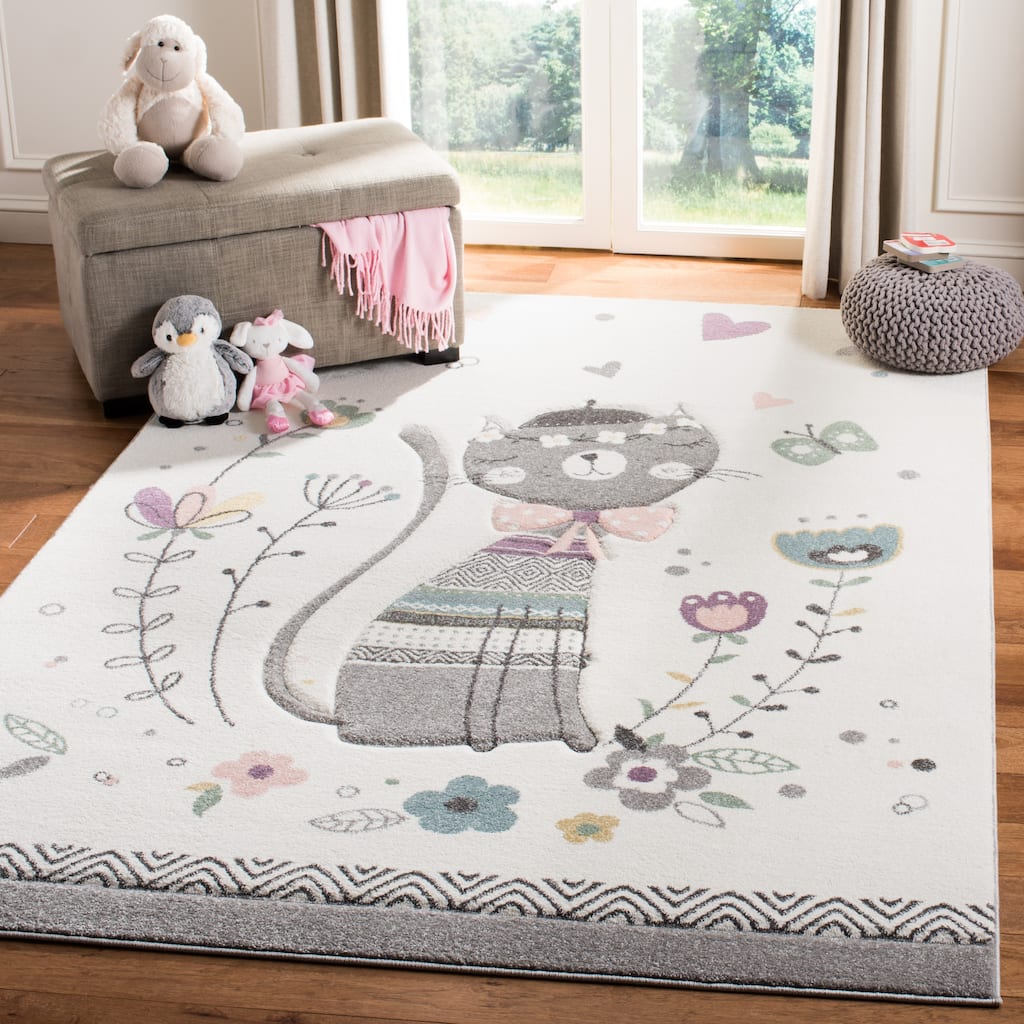 SAFAVIEH Carousel Kids Donika Parisian Cat Rug