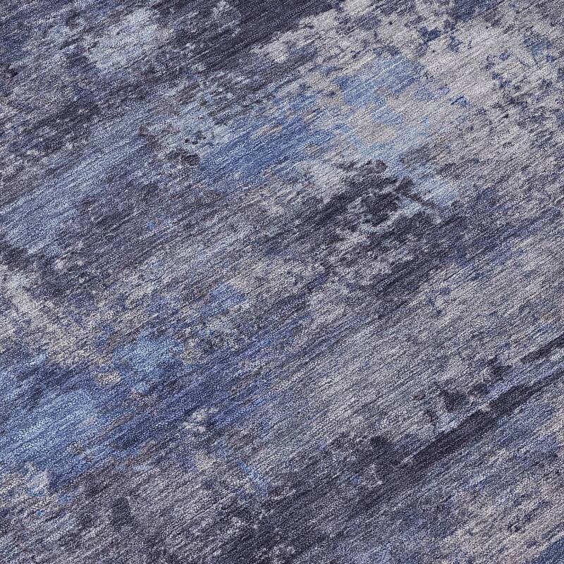 Machine Washable Indoor/ Outdoor Modern Solid Chantille Rug