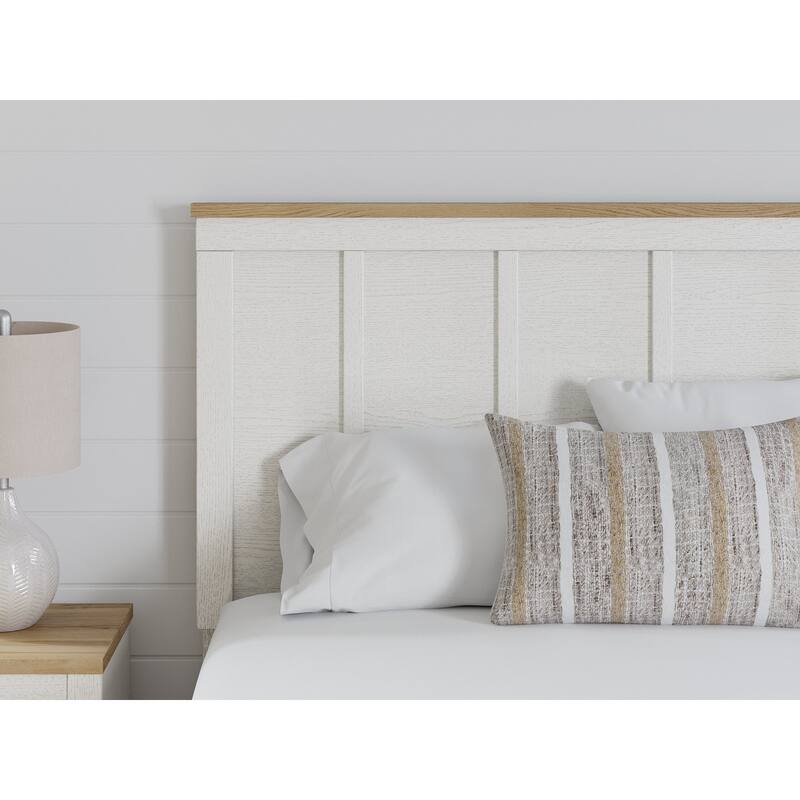 Signature Design by Ashley Linnocreek White/Brown Panel Headboard - Full