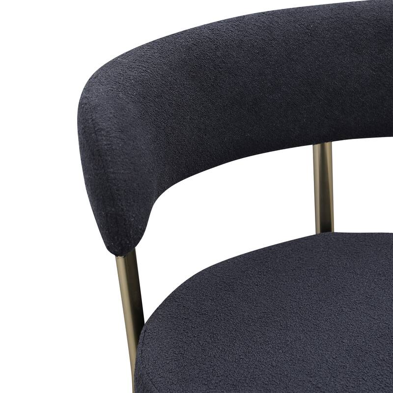 Modern Sherpa Counter Height Stools Set of 2