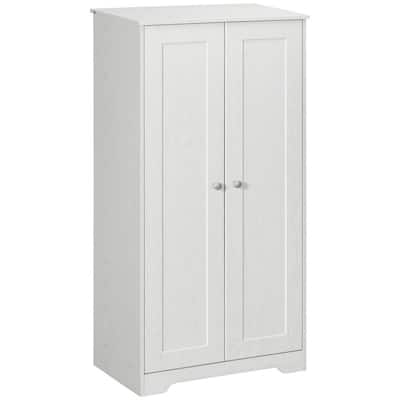 Freestanding Kitchen Pantry with 2 Doors and Adjustable Shelves