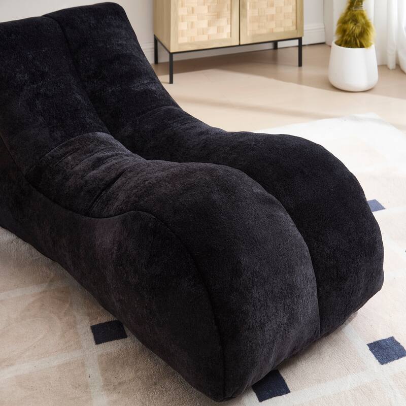 Large Creative Adult Lounge Chair, Plush Bean Bag Sofa with Sponge Fill