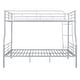 preview thumbnail 15 of 31, Full XL Over Queen Metal Bunk Bed with Chrome Finish, Safety Guardrails, Space-Saving Design, Easy Assembly