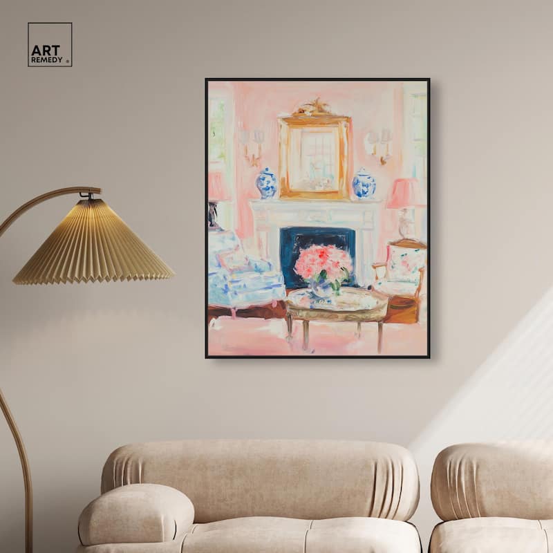 Softly Painted Space Canvas by Art Remedy