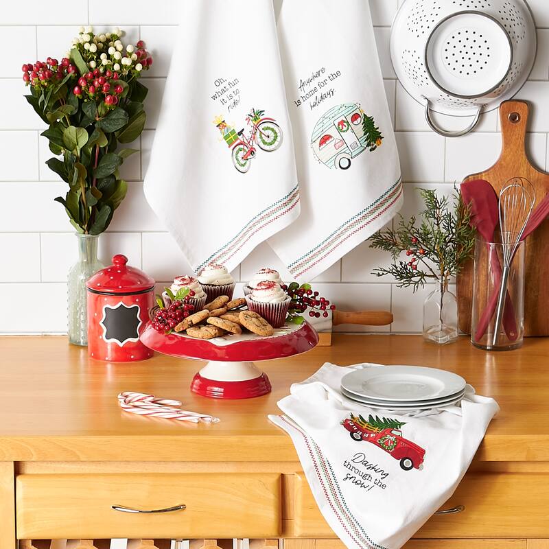 DII Asst Holiday Dishtowel (Set of 3)