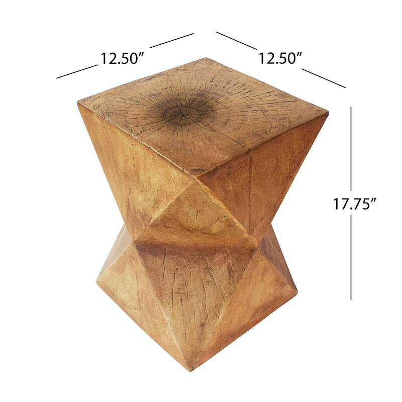 Waylon Outdoor Light-Weight Concrete Side Table by Christopher Knight Home