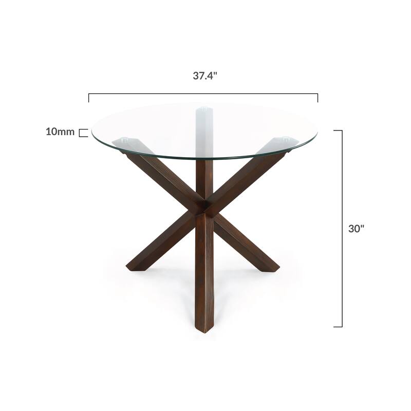 Poly and Bark Kennedy 37.4 inch Round Dining Table