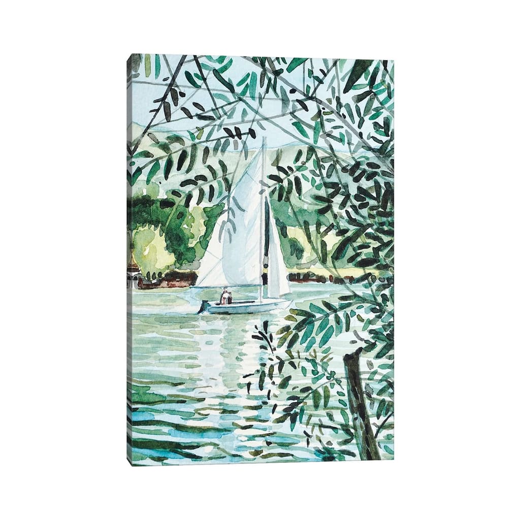 iCanvas "Sailboat Sunday - Malibou Lake" by Luisa Millicent Canvas Print