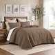 preview thumbnail 66 of 110, Madison Park Quebec Embroidered Reversible Oversized 3-piece Solid Texture Bedspread Quilt Set with Matching Shams