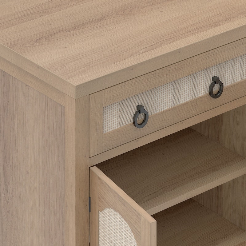 Farmhouse Sideboard Cabinet with 2 Drawers and Ample Storage for Kitchen or Dining Room Organization