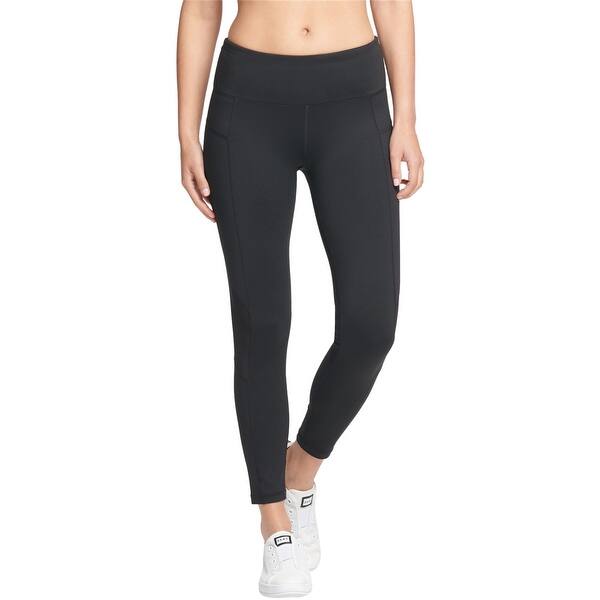 Shop DKNY Womens High-Waist Yoga Pants, black, X-Small - Overstock ...