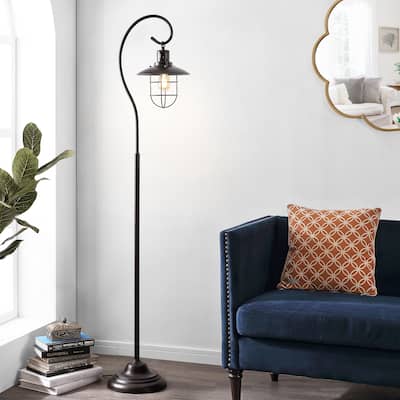 SAFAVIEH Lighting 68-inch Archie Iron Floor Lamp - 13.5" x 11" x 68"