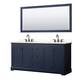 Option Dark Blue / White Quartz Top / Matte Black
