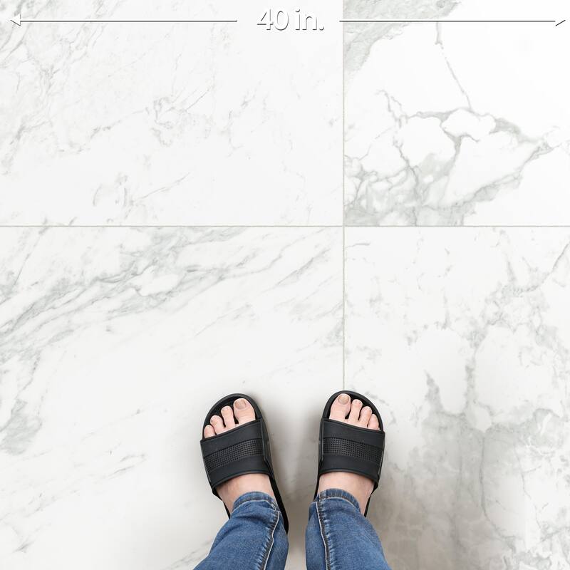 Merola Tile Reve Blanc 23-1/2" x 23-1/2" Porcelain Floor and Wall Tile