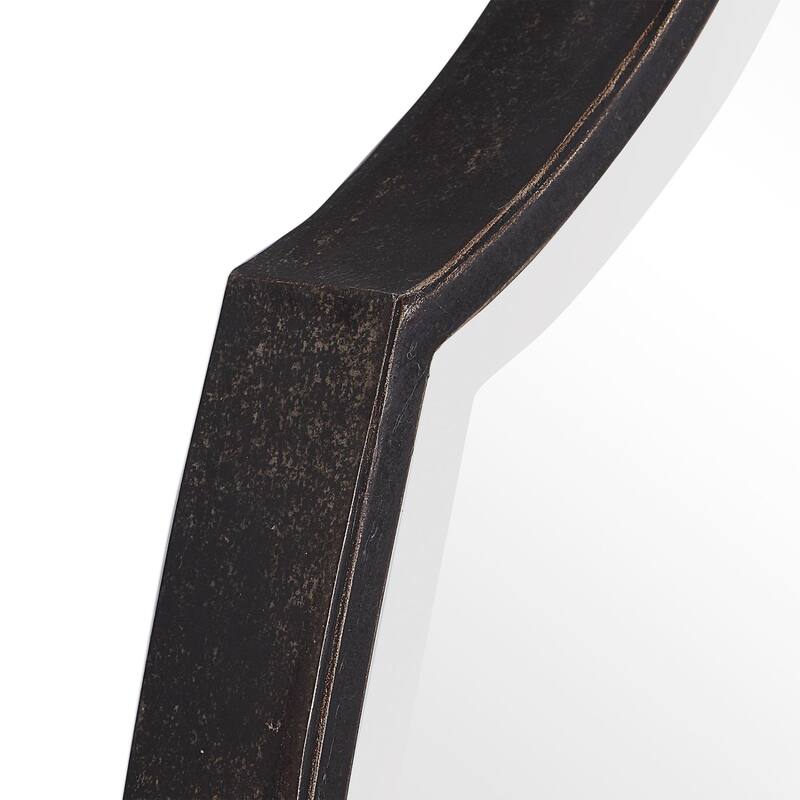 Uttermost Ulalia 31"W Rustic Contemporary Scalloped Edge Wall Mirror