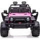 preview thumbnail 9 of 17, 24V Kids Ride Toy 2 Seats Battery Powered Electric Truck with Remote Control - 38.6"W x 49.6"L x 34.6"H