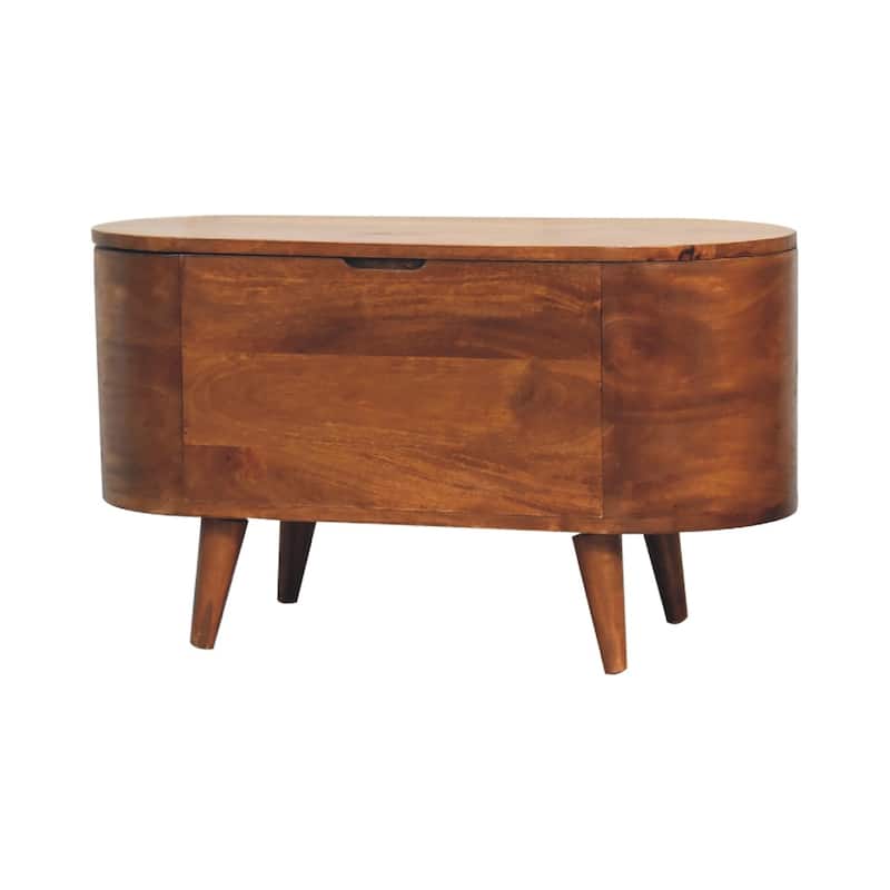 Artisan furniture Chestnut Rounded Lid up Blanket Box - N/A