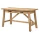 preview thumbnail 6 of 13, Fabian 54-inch 2-drawer Computer Writing Desk Distressed Light Brown
