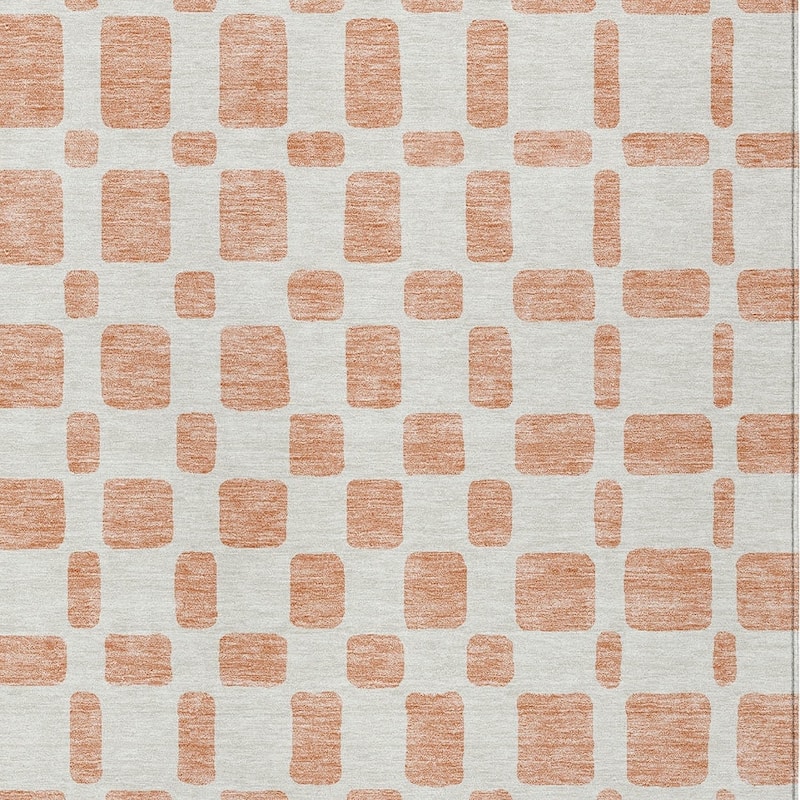 HomeRoots Geometric Transitional Rectangle Outdoor Rug
