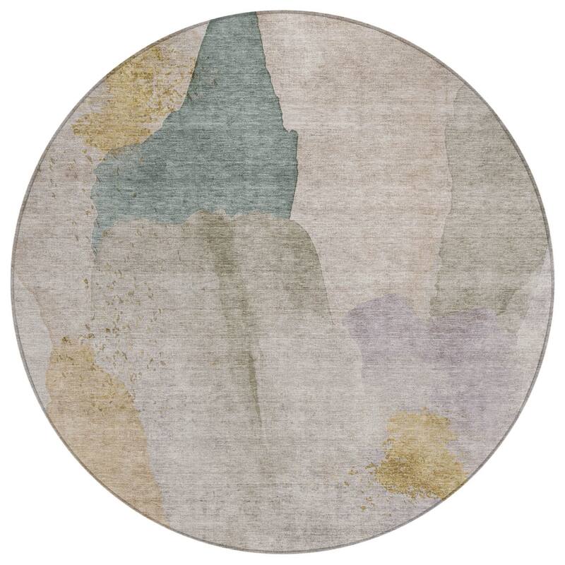 HomeRoots Abstract Transitional Rectangle Outdoor Rug