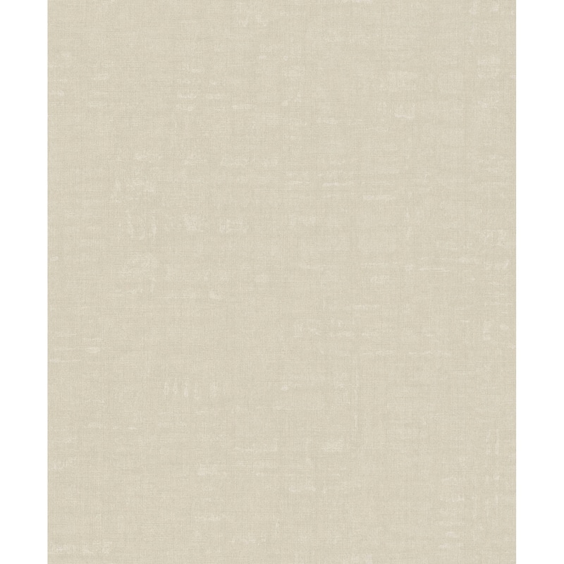 Galerie Wallcoverings Fusion Collection Linen Effect Textured Non-woven Matte Wallpaper Roll - 33 feet x 21 inches - Beige