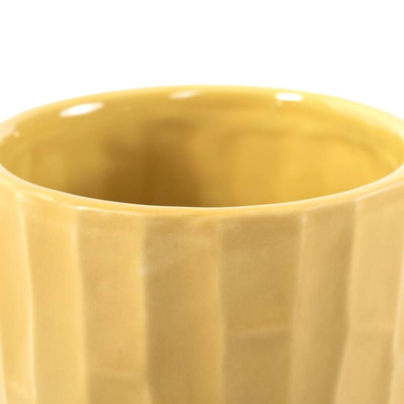 Golden Bee Ceramic Cache Pot- Short